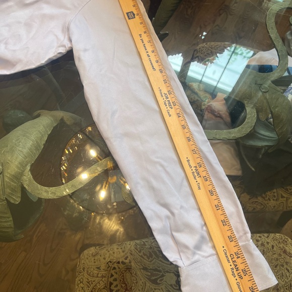 SID MASHBURN Mens DRESS SHIRT BLUE Pinpoint Cotton Chest Size 48" - Picture 10 of 11